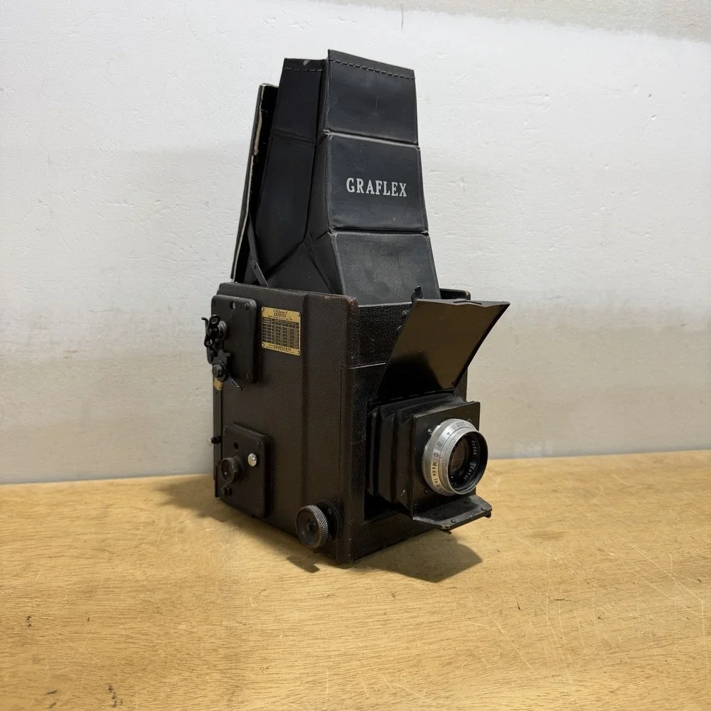 Graflex RB Series B 2-1/4x3-1/4 SLR Camera Kodak Ektar 127mm f4.5 Lens Untested